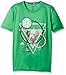 adidas Big Boys' Climalite Short Sleeve Graphic Tee, Solar Lime/Collegiate Navy, Medium/10-12