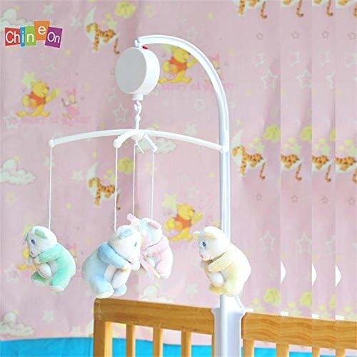 LoJe Baby Kids Crib Mobile Bed Bell Toy Holder Wind-up Music Box