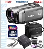 Canon VIXIA HF M300 Full HD Flash Memory Camcorder + Spare Canon Original BP-808 Lithium-Ion Battery + Canon Original SC-A75 Camcorder Soft Case + Transcend 16 GB Class 10 SDHC Flash Memory Card + 3PC Filter Kit + HDMI + Willoughby's Exculsive Cleaning Kit