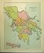 1926 MAP GRAECIA ANTIQUA GREECE CRETE MEDITERRANEAN SEA