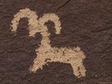 Wolfe Ranch Ute Petroglyph Panel of Bighorn Sheep, Utah Art Styles Photographic Poster Print by Rich Reid, 12x9