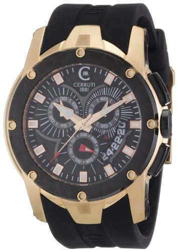 Cerruti Herren-Armbanduhr XL OSLO Chronograph Kautschuk CRA041D224G Preisvergleich