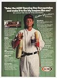 1989 William Sanderson AW Root Beer Baseball Photo Print Ad