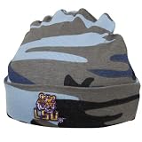 NCAA LSU Tigers Infant Blue Camo Knit Beanie