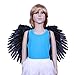 FashionWings (TM) Children's Black Costume Feather Angel Wings Point up or Down
