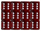 6-sided Dice: Translucent Red