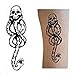BAUMIGA 10 pcs Death Eaters Dark Mark Tattoos for Cosplay Accessories and Dancing Party