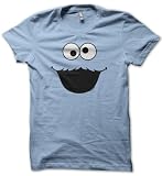 Sesame Street Series - Cookie Monster Face on American Apparel Fine Jersey Shirt