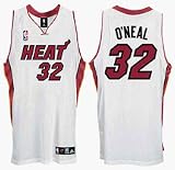 Shaquille O'Neal Miami Heat #32 Authentic Adidas NBA Basketball Jersey (Home White)