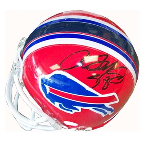 Aaron Maybin Autographed/Hand Signed Buffalo Bills Mini Helmet