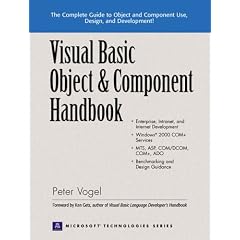 Visual Basic Object and Component Handbook (Prentice Hall series on Microsoft technologies)
