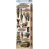 Paper House African Safari Cardstock Stickers