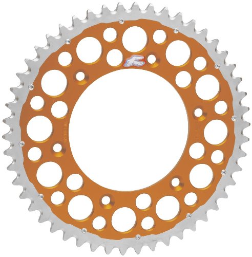 Renthal 2240-520-52GPOR Twinring Orange 52-Tooth Chain Wheel