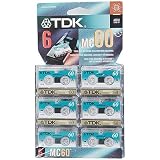 TDK MC60-6PK Microcassette Recording Tape