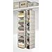 InterDesign Axis 10-Shelf Shoe Organizer – Chevron Hanging Closet Storage System, Taupe