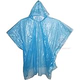 Disposable Rain Poncho with Hood