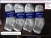 Diabetic Socks, Quarter Cut, Golf Style, LADIES Women Sock Size 9-11, Choose White, Gray and Black , 1 Dozen Pairs, Free Upgrade to Priority Mail