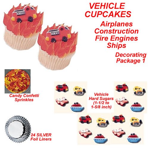 Cars Cakes Cupcakes - Do-It-Yourself Cupcake Decorating Pkg. 2 SAVE $1.77 by Lucks, Wilton