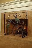 Spi Cranes Fireplace Screen