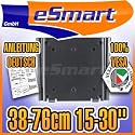 eSmart Wandhalterung LCD / PLASMA TV | 38-56 cm | 15-22 Zoll | VESA 75-100 | Super Flach! | Schwarz | Montagelöcher am TV: 100 x 100 mm (Breite x Höhe)