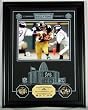 Franco Harris HOF Archival Etched Glass Pittsburgh Steelers Photomint - Plaque