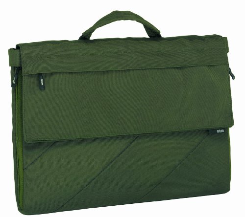 STM Bags ES-3010-1 Large Slip 17 Inch Laptop Bag, Olive-Black