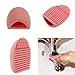 Hotrose Cosmetic Makeup Brush Finger Glove Silicone Hand Cleaning Tools(pink)