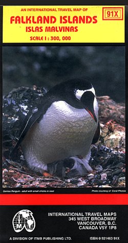 Tolhuin (Tierra del Fuego, Argentina) Town Plan (Travel Reference Map)