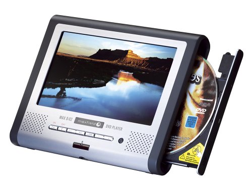 Childrens Toyshop  Electronics : Maxfield MAX D-02 - 7inch Portable Tablet DVD Player - Silver/Black  