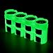 Storacell SLD4MS by Powerpax SlimLine D Battery Caddy, Glow-in-the-Dark Moonshine, Holds 4 Batteries
