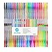 Soucolor 48 Piece Multicolor Gel Pens Set - Ideal for Adult Coloring Books ,Scrapbooking,Doodling,Drawing and Craft