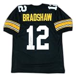 Terry Bradshaw Signed Black Pittsburgh Steelers Jersey