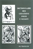 Revue Bastberg  / Dictionnaire des citations pour l'Alsace