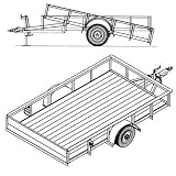 Trailer Blueprints - 10ft. x 6ft. Utility Trailer