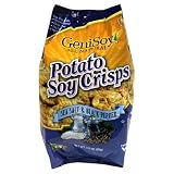 Genisoy Potato Soy Crisps, Sea Salt & Black Pepper, 3.5-Ounce Bags (Pack of 12)