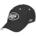 Reebok New York Jets Black Color Block Structured Flex Hat