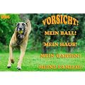 Metall - Warnschild Malinois, Belgischer Sch�ferhund