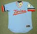 MINNESOTA TWINS 1980's Majestic Cooperstown Throwback Away Jersey, MEDIUM