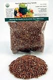 Certified Organic Radish Sprouting Seed: 1/2 Lb. (8 Oz.) of High Germination Radish Seeds for Planting, Gardens, Cooking or Sprouts: Radish Sprouts Are High in Vitamins A, B-1, B-6 and C, Folic and Pantothenic Acids, Niacin, Potassium, Iron and Phosphorous & Chlorophyll.