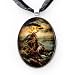 Monterey Cypress Tree in Storm Handmade Fine Art Pendant