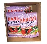 Haribo Gummi Candy, Raspberries, 5-ounce Bags (Pack of 12)