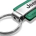 Jeep Green Leather Key Chain