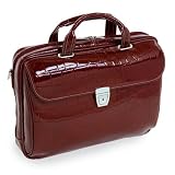 Siamod Servano Ladies Leather Laptop Briefcase – Cherry Red
