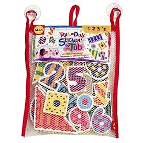 Cuckoo Alex Rub a Dub 123 Stickers for the Tub bath toy