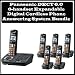 Panasonic KX-TG6445T DECT 6.0 6-handset Expandable Digital Cordless Phone Answering System Kit
