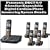 Panasonic KX-TG6445T DECT 6.0 6-handset Expandable Digital Cordless Phone Answering System Kit