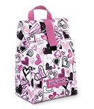  : JanSport Snack Pack (White/Pink Hearts)