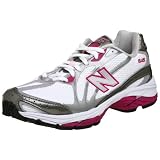 NewBalanceWomen'sWR645RunningShoe,White/Silver/Pink,7.5D