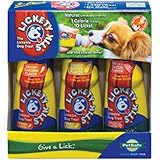 PetSafe Lickety Stik Low-Calorie Liquid Dog Treat, 3-Pack Chicken/Bacon/Peanut Butter