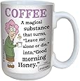 Tree-Free Greetings lm43794 Hilarious Aunty Acid Magical Substance by The Backland Studio Ceramic Mug, 15-Ounce